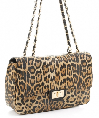 Leopard Classic Shoulder Bag LP20031 BLACK